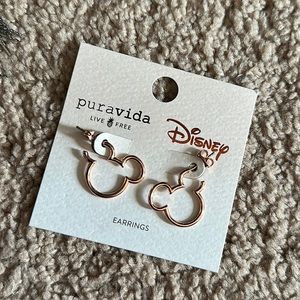 Pura Vida X Disney Mickey Mouse rose gold Earrings